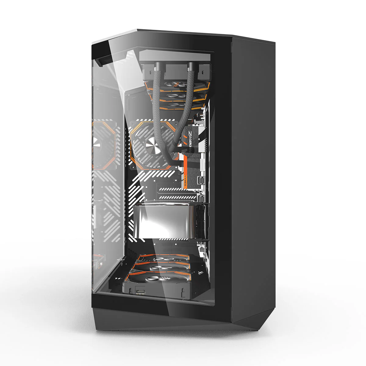 Darkflash Arcee DY470 TG Side Panel ATX Luxury PC Case (Black, White) - Image 26