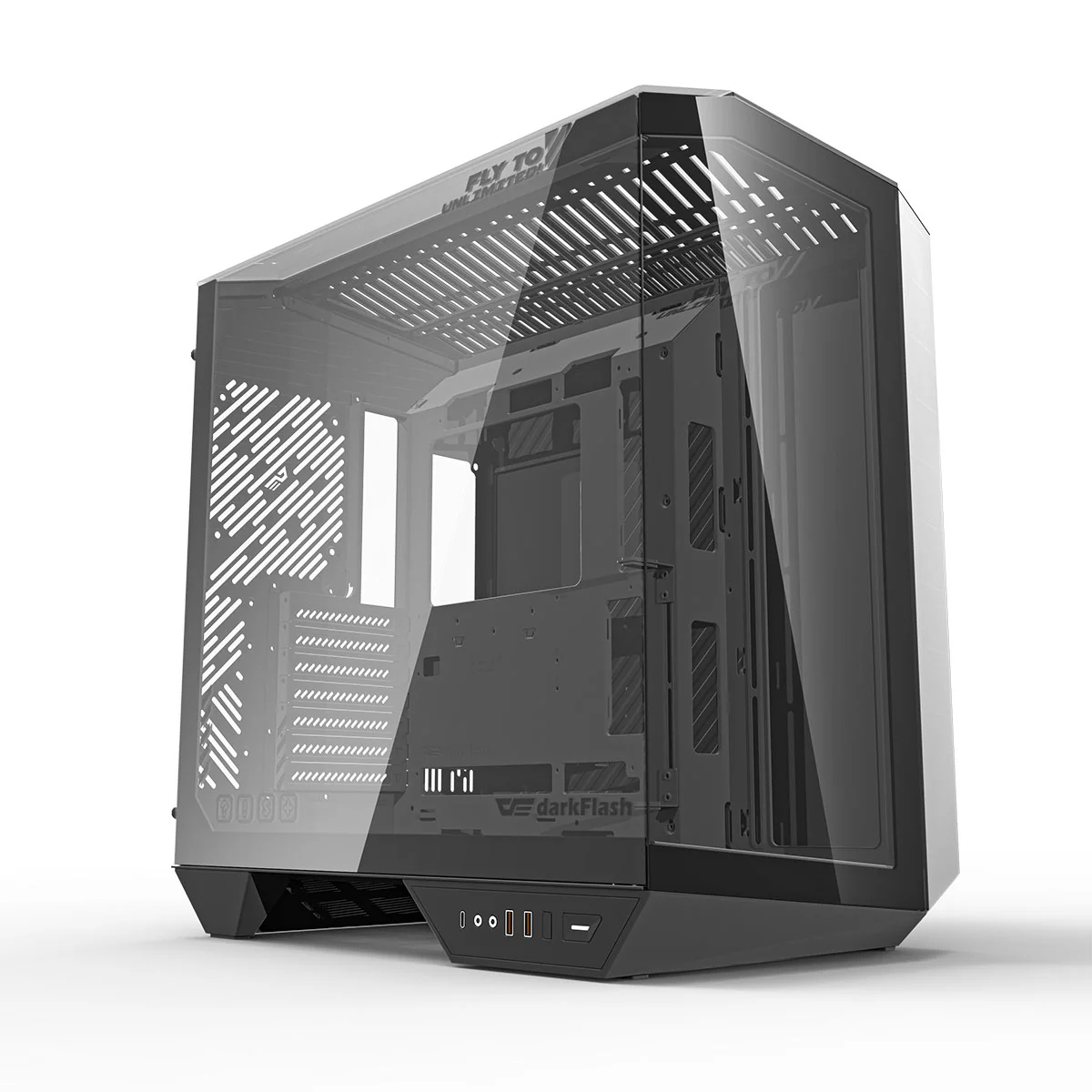 Darkflash Arcee DY470 TG Side Panel ATX Luxury PC Case (Black, White) - Image 43