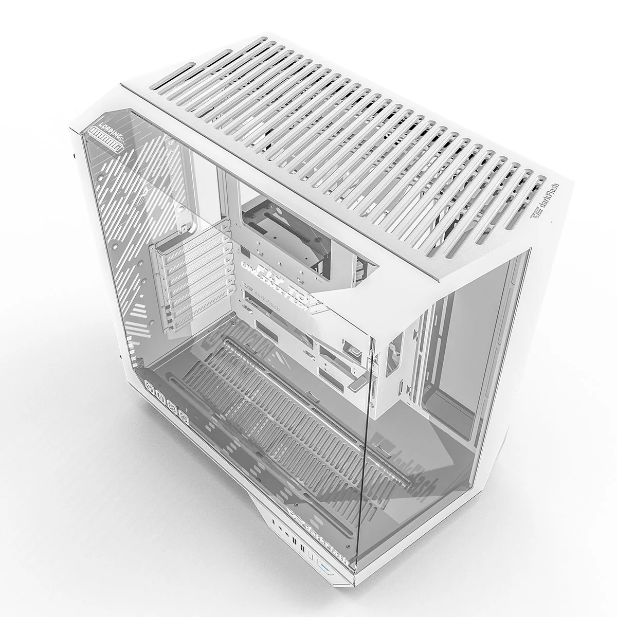 Darkflash Arcee DY470 TG Side Panel ATX Luxury PC Case (Black, White) - Image 7