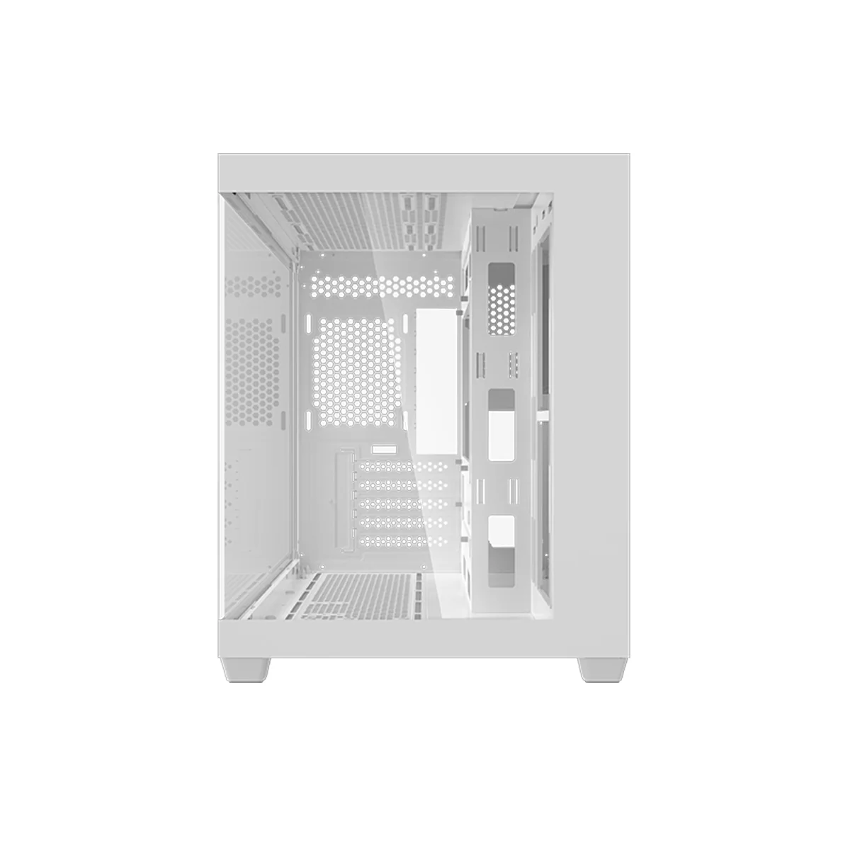 DarkFlash C285MP V2 Exquisite mATX PC Case Tempered Glass Panoramic Side Transparent (White) - Image 11