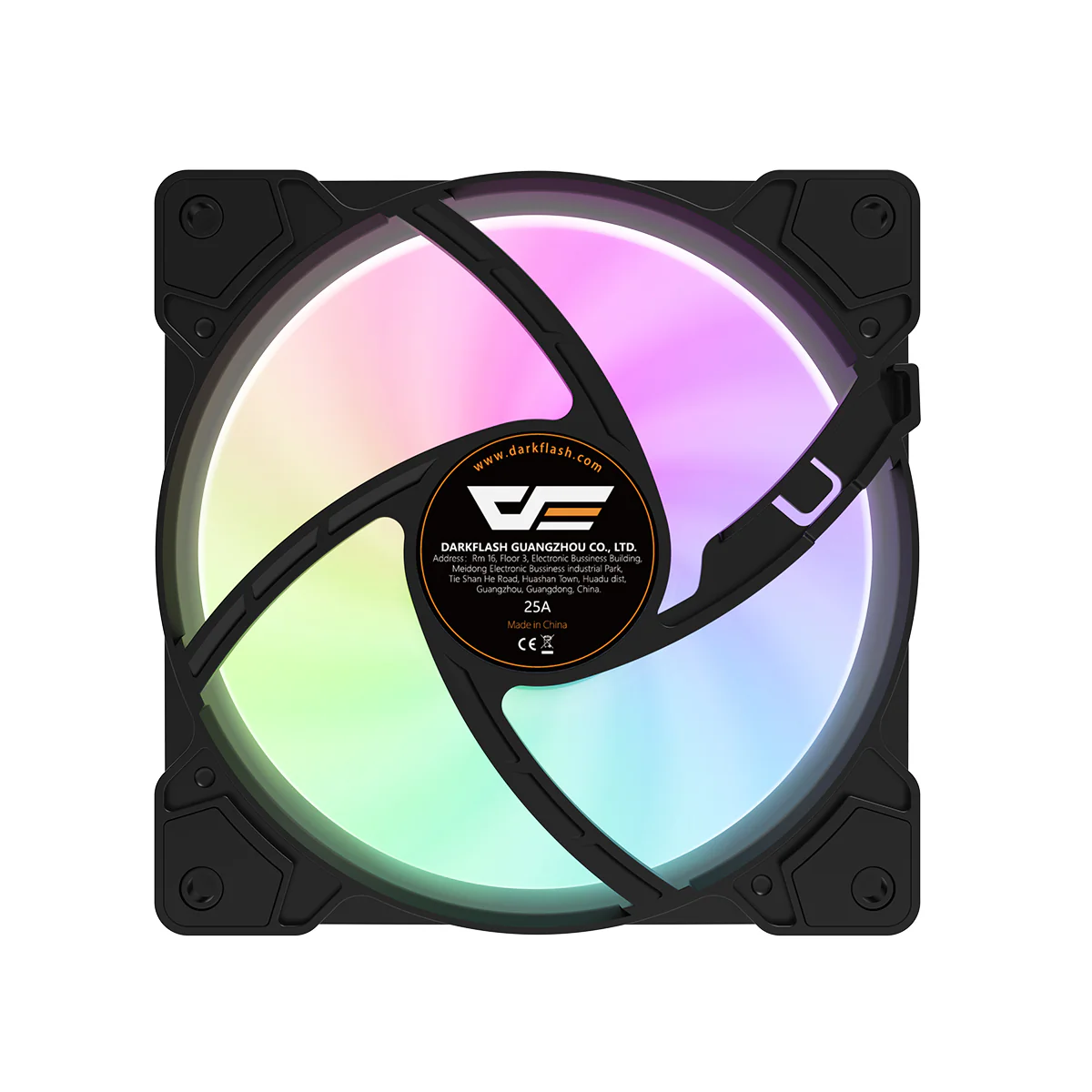 DarkFlash C8S ARGB Cooling Case Fan - 1 Pack (Black, White) - Image 5