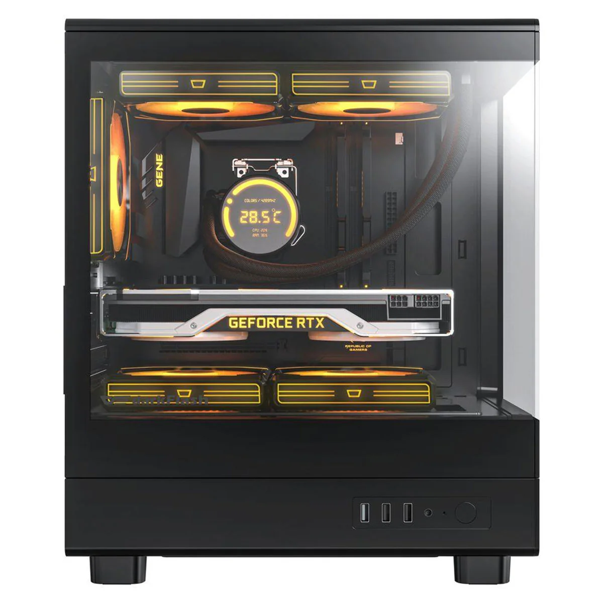 Darkflash DB330M M-ATX PC Case (Black, White) - Image 3