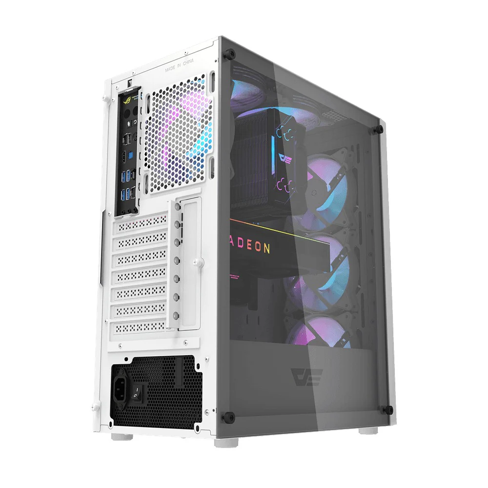 Darkflash DK352 Mesh Luxury ATX Gaming PC Case (Black, White) - Image 10