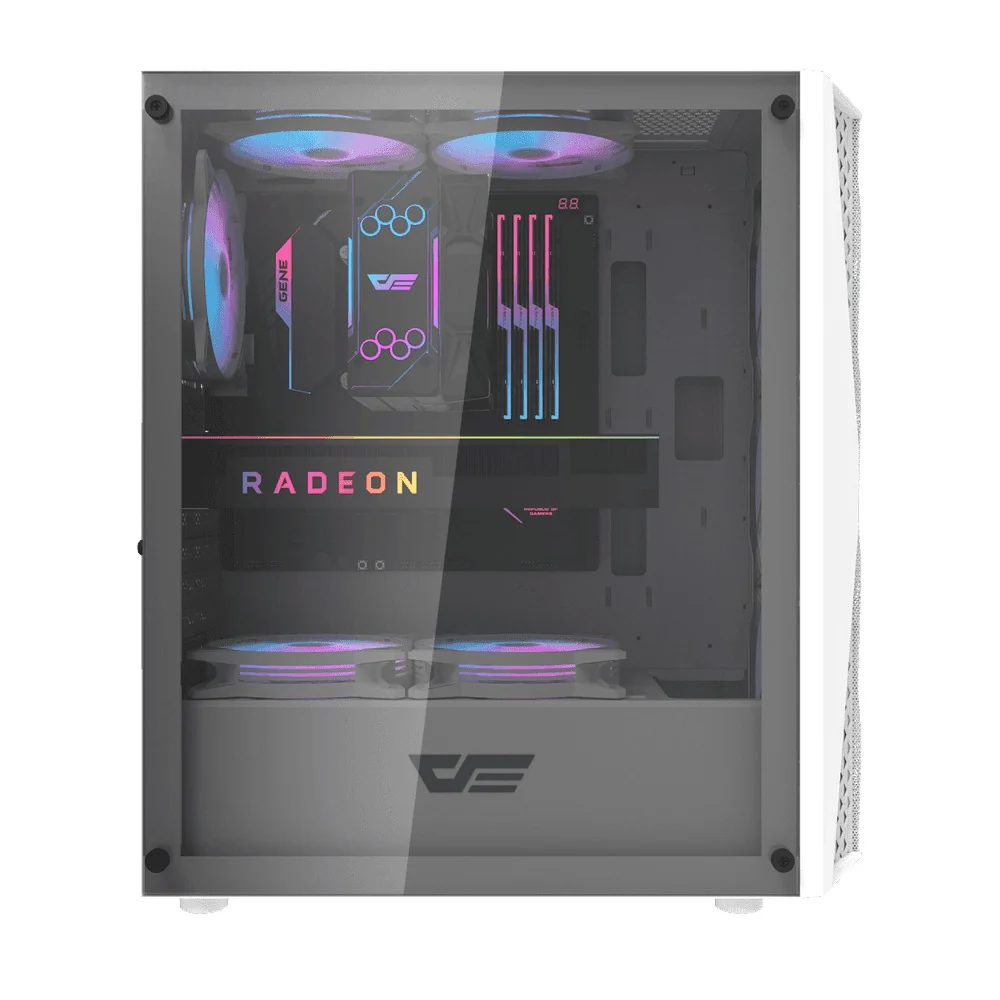 Darkflash DK352 Mesh Luxury ATX Gaming PC Case (Black, White) - Image 11