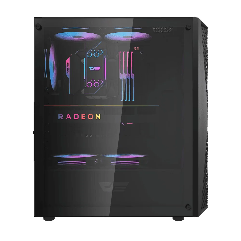 Darkflash DK352 Mesh Luxury ATX Gaming PC Case (Black, White) - Image 5