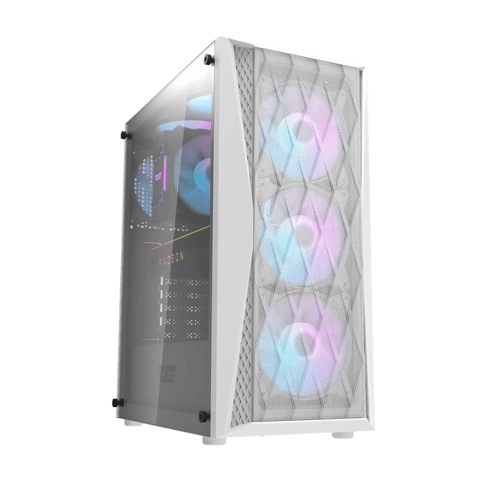 Darkflash DK352 Mesh Luxury ATX Gaming PC Case (Black, White) - Image 8