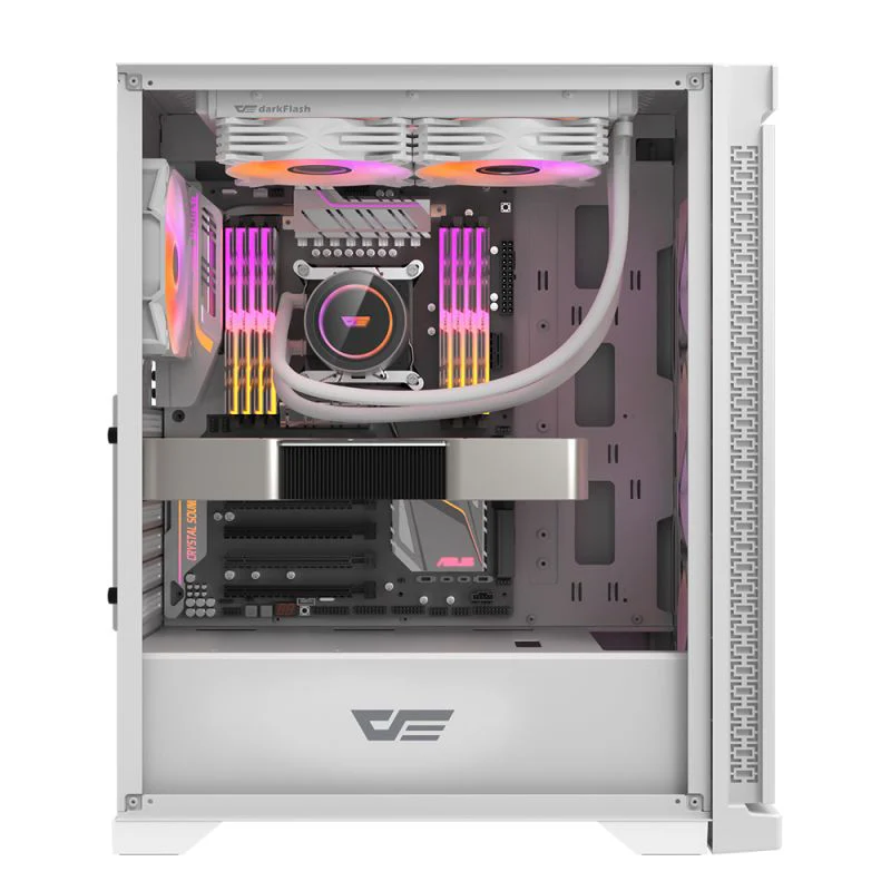 Darkflash DK361 Luxury ATX PC Case (White) - Image 3