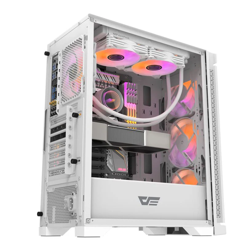 Darkflash DK361 Luxury ATX PC Case (White) - Image 4