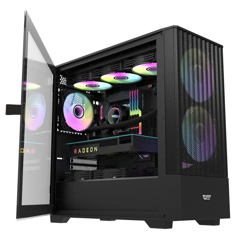 Darkflash DK415M M-ATX PC Case (Black) - Image 2