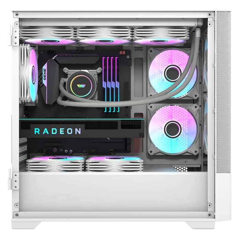 Darkflash DK415M M-ATX PC Case (White) - Image 4