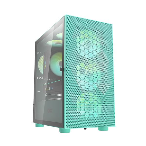 Darkflash DLM 21 Mesh mATX PC Gaming Case (Neo Mint) - Image 9