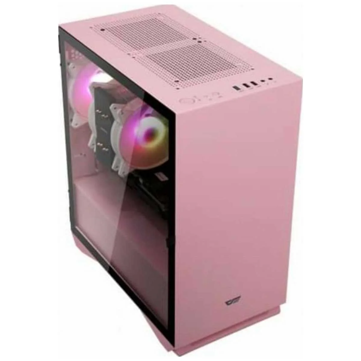 Darkflash DLV22 ATX PC Case (Pink, Neo Mint) - Image 9