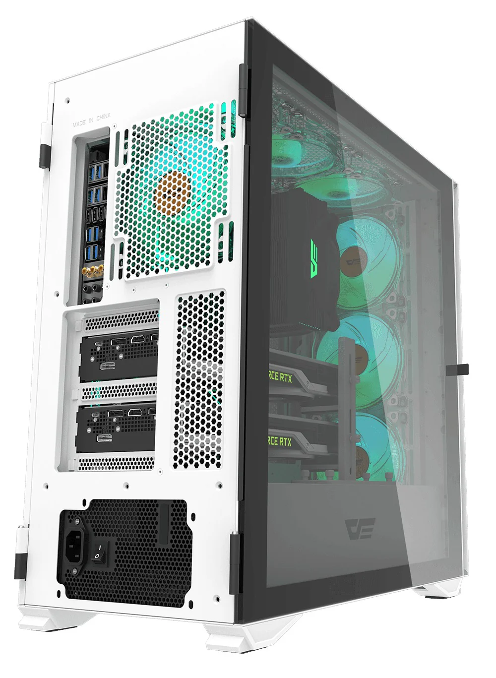 DarkFlash DLX 22 Luxury PC Gaming Case (White) - Image 3