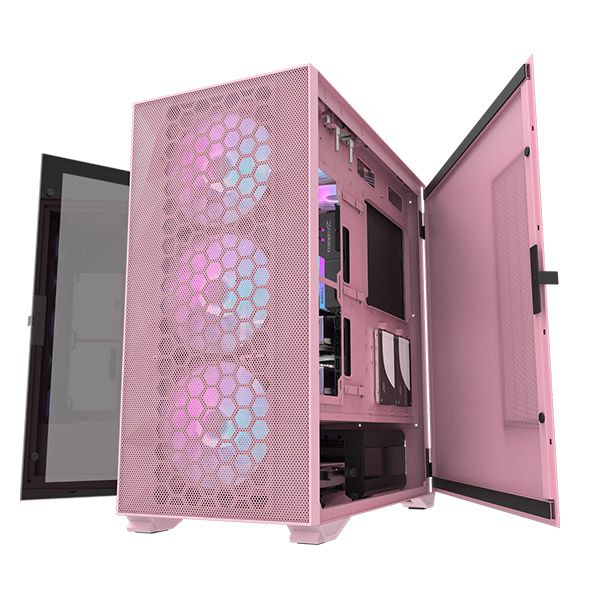 Darkflash DLX21 Mesh EATX PC Case (Pink) - Image 4
