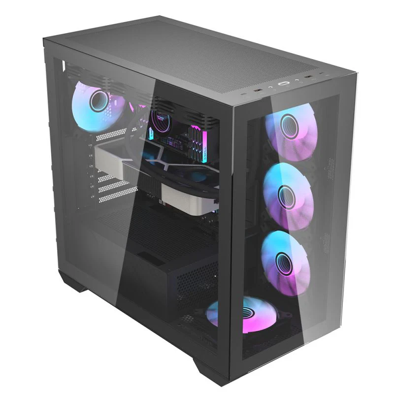 Darkflash DLX4000 Glass E-ATX PC Case (Black) - Image 3