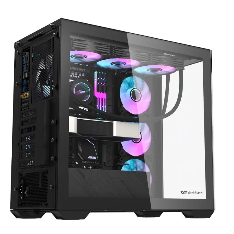 Darkflash DLX4000 Glass E-ATX PC Case (Black) - Image 4