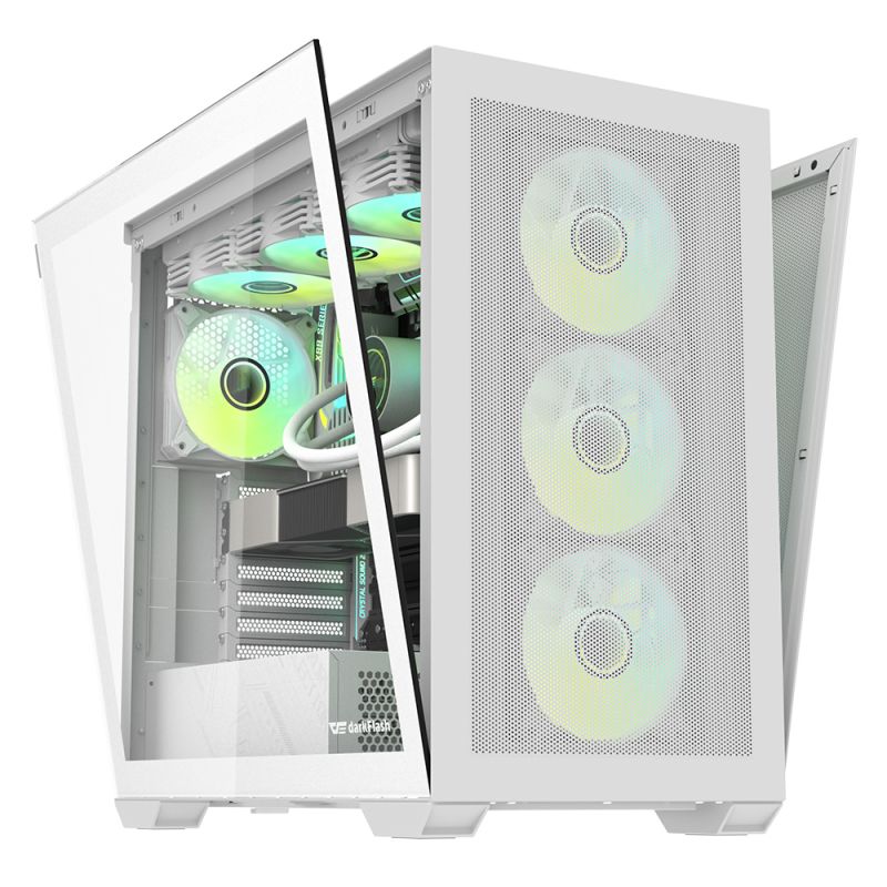 Darkflash DLX4000 Mesh E-ATX PC Case (White) - Image 7