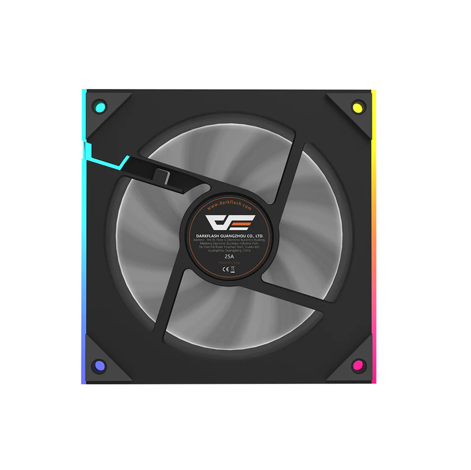 DarkFlash DM18R 1-Pack Reverse Blade ARGB Cooling Fan (Black, White) - Image 13