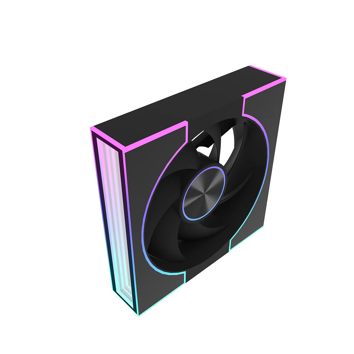 DarkFlash DM8R 1-Pack SE Reverse Blade ARGB Cooling Fan (Black, White) - Image 10