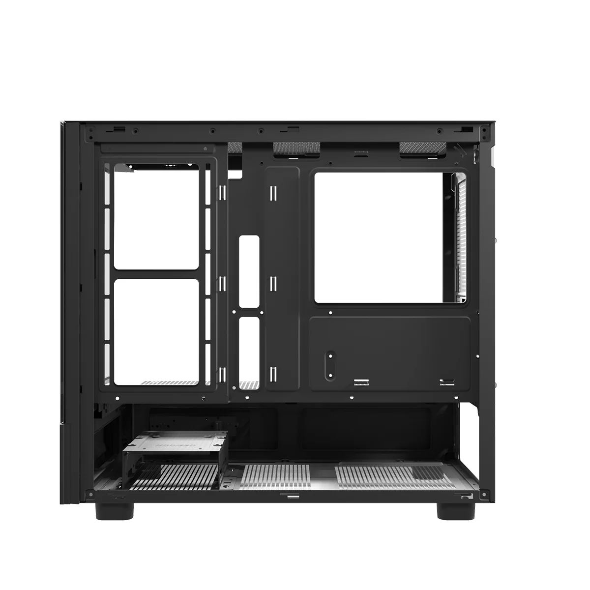 DarkFlash DS950MV M-ATX Glass PC Case with 6" IPS Customizable Display (Black, White) - Image 19