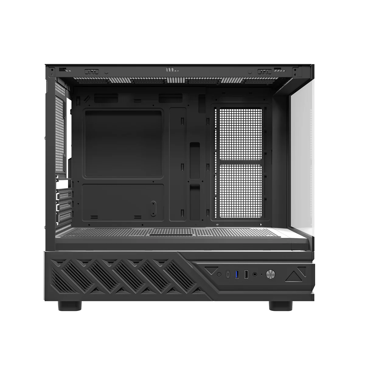 DarkFlash DS950MV M-ATX Glass PC Case with 6" IPS Customizable Display (Black, White) - Image 20