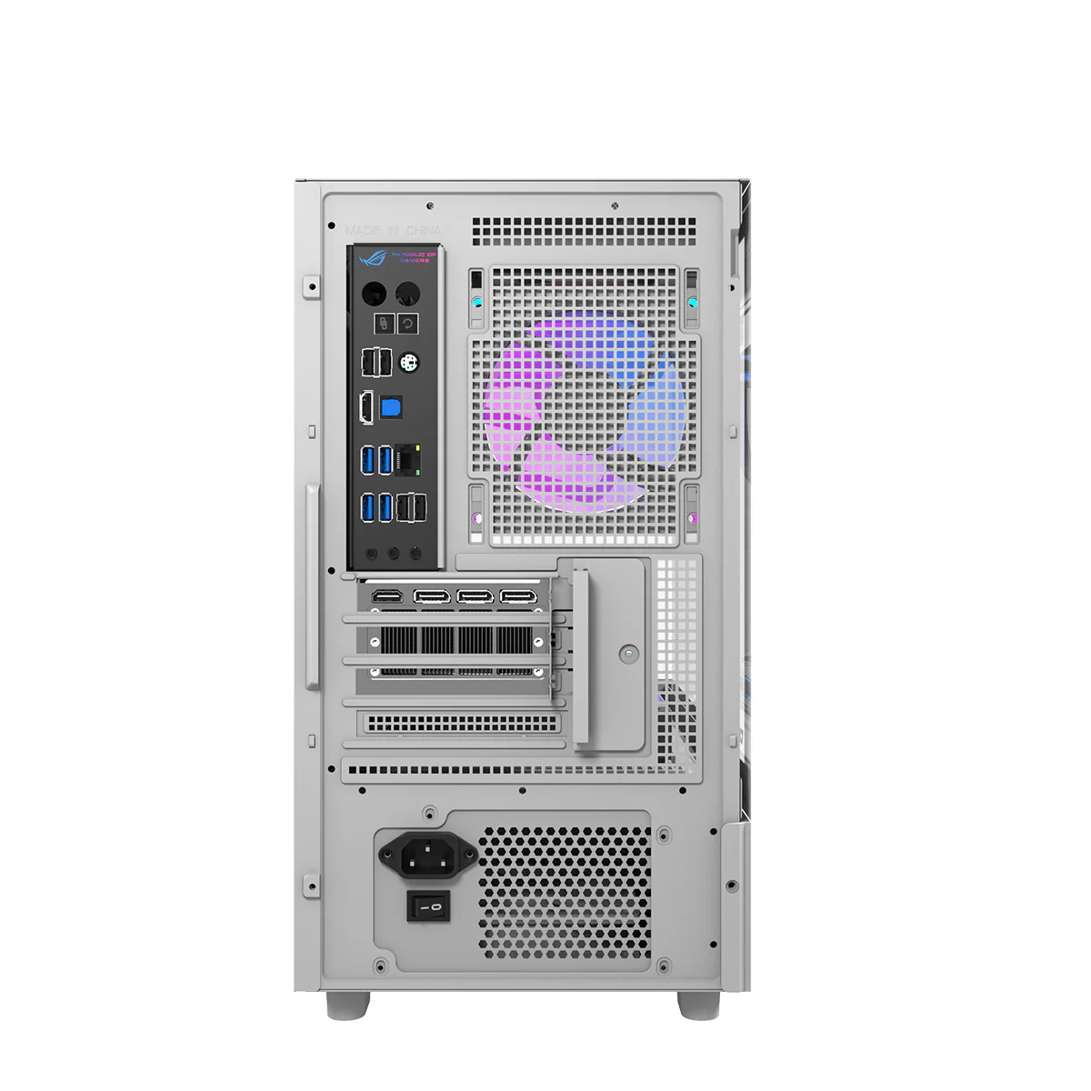 DarkFlash DS950MV M-ATX Glass PC Case with 6" IPS Customizable Display (Black, White) - Image 24