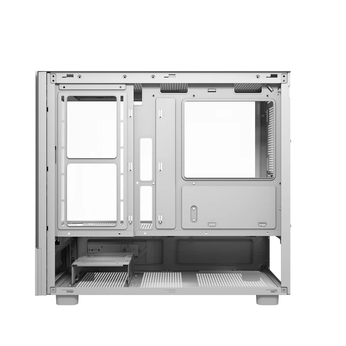 DarkFlash DS950MV M-ATX Glass PC Case with 6" IPS Customizable Display (Black, White) - Image 36