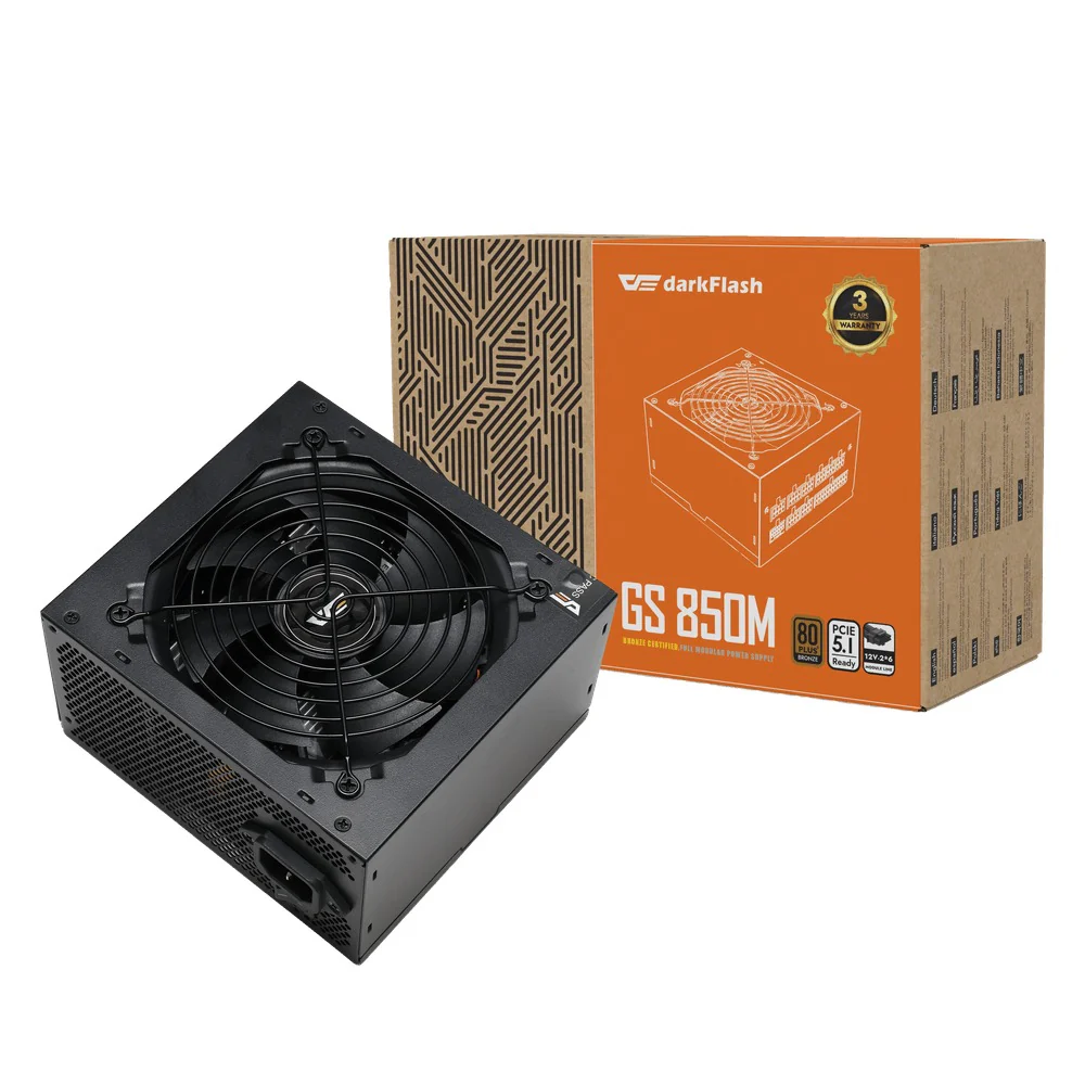 DarkFlash GS 850M 850W 80+ Bronze PCIe 5.1 Ready Full Modular Power Supply - Image 9
