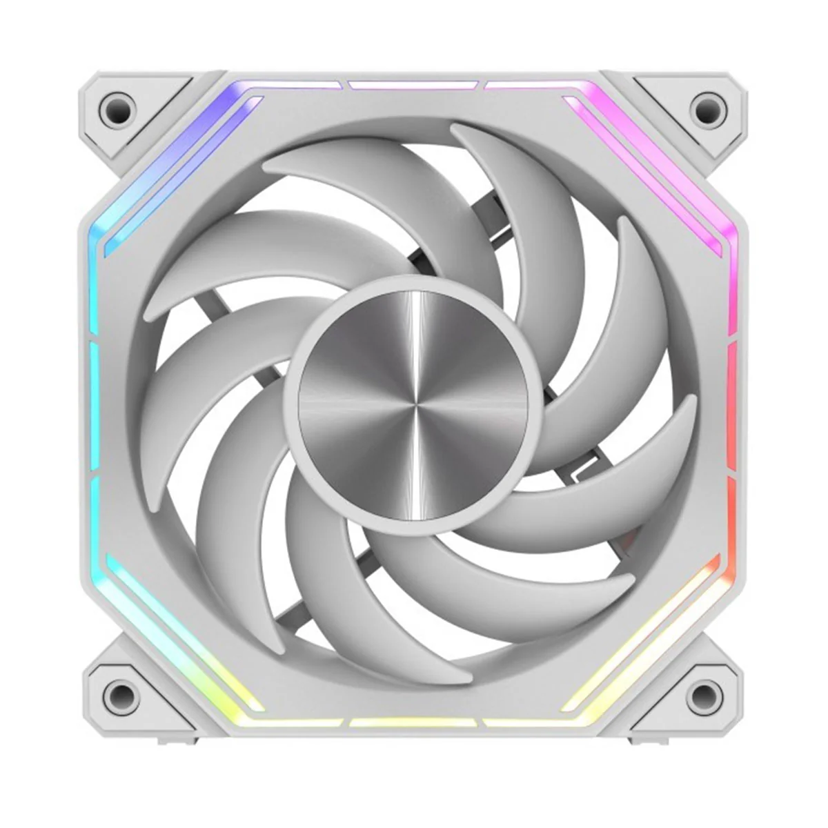 DarkFlash INF34R Single Reverse Blade PWM ARGB Cooling Fan (Black, White) - Image 6