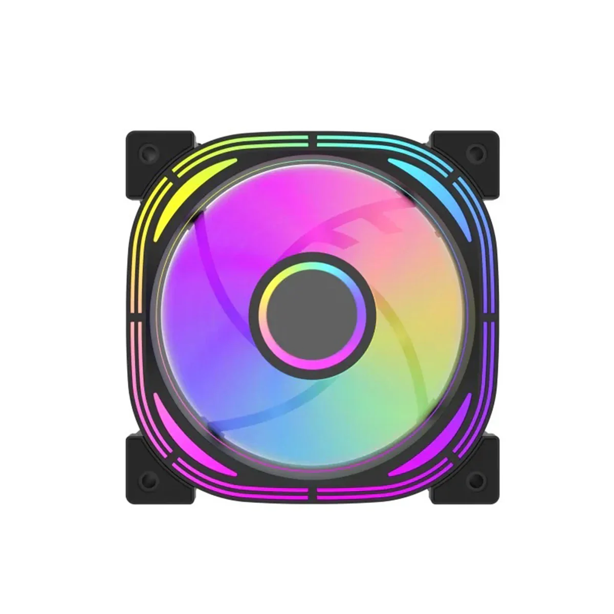 DarkFlash Infinity 24 120mm 6pin A-RGB Cooling Fan (3-In-1 Pack) (Black, White) - Image 4