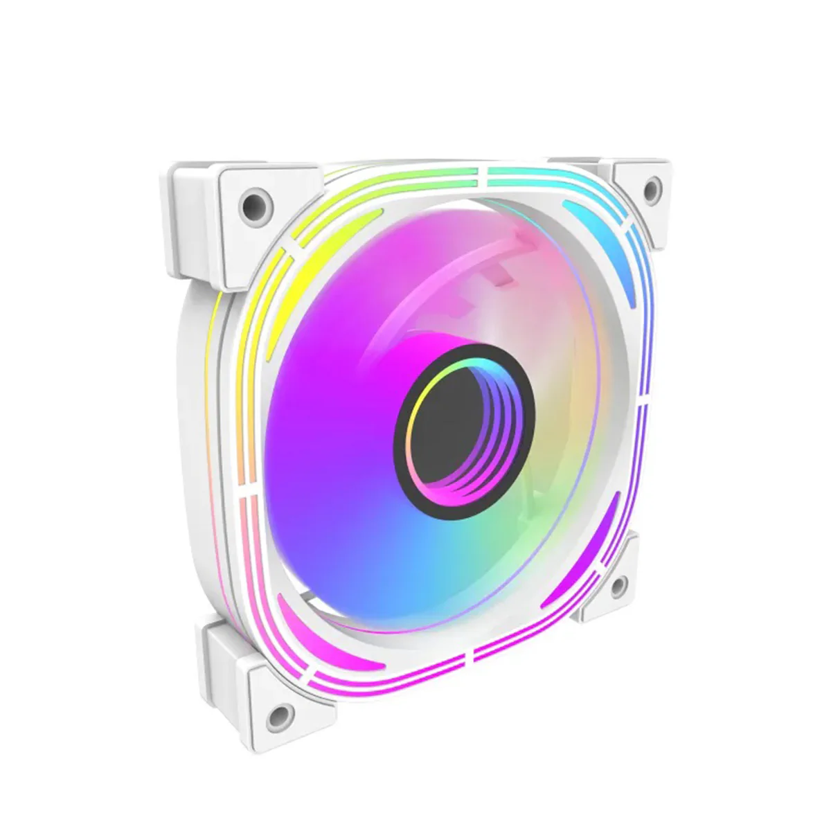 DarkFlash Infinity 24 120mm 6pin A-RGB Cooling Fan (3-In-1 Pack) (Black, White) - Image 8