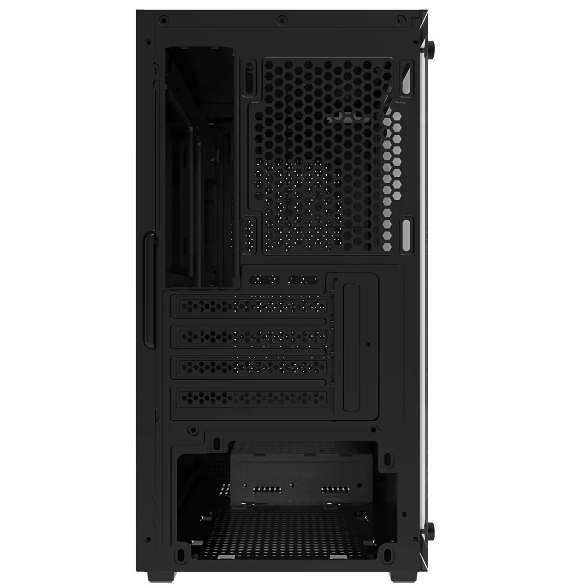 DarkFlash M305 TG Panel Luxury M-ATX PC Case (Black, White) - Image 7