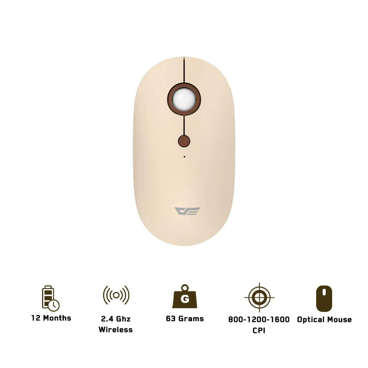 Darkflash M310 Wireless Bluetooth Mouse (Mocha)