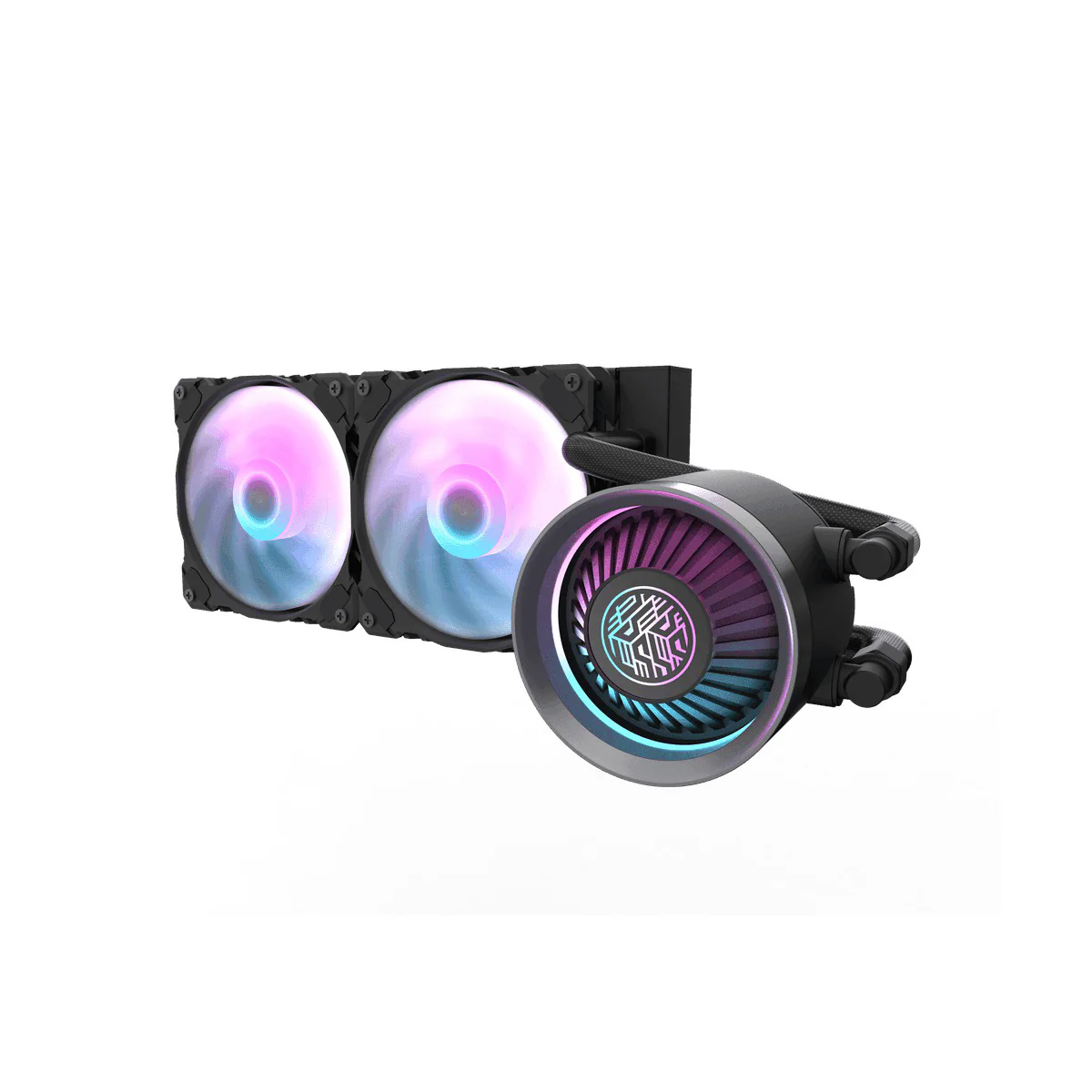 Darkflash Nebula DN-240 RGB All-In-One 240mm Liquid CPU Cooler (Black, White) - Image 4