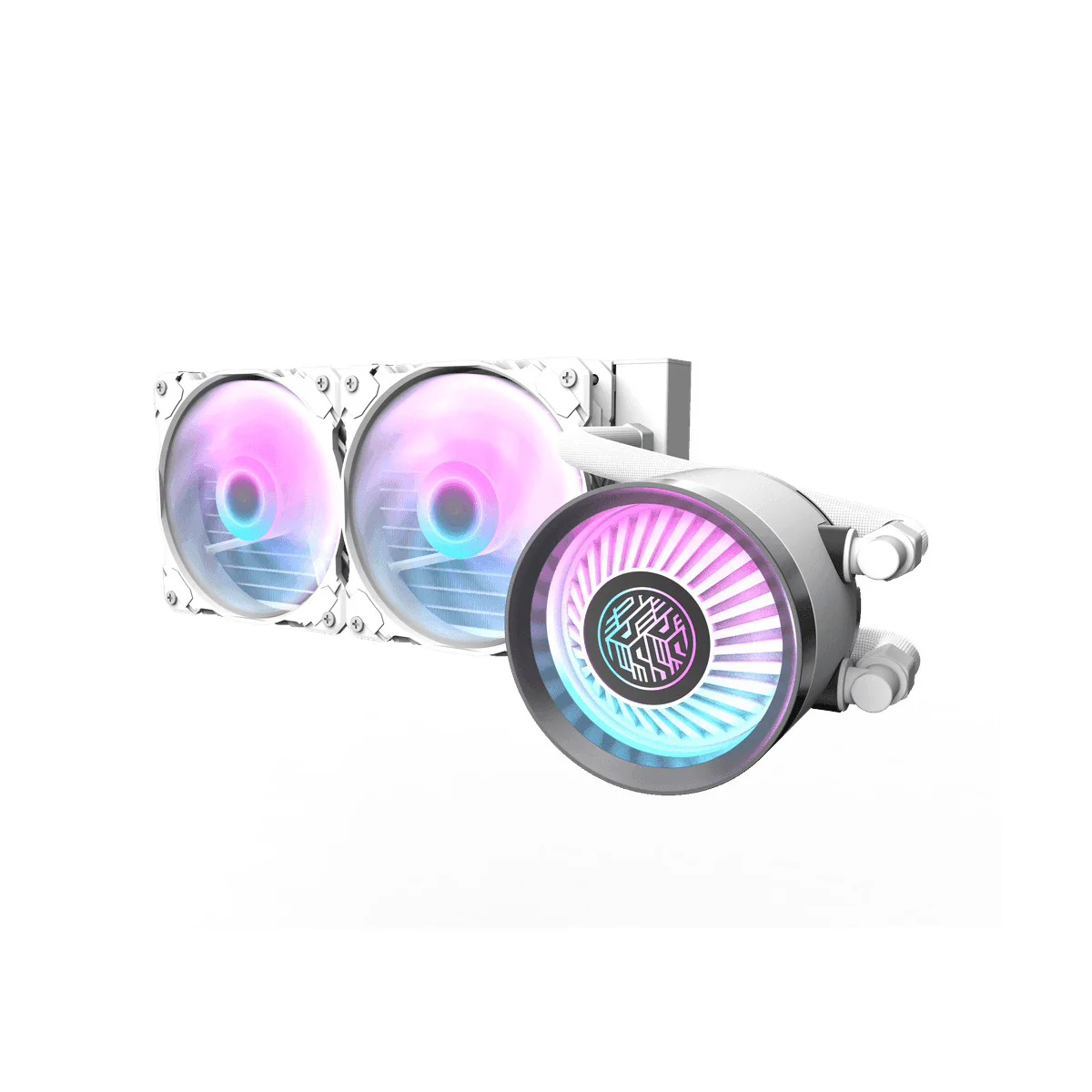 Darkflash Nebula DN-240 RGB All-In-One 240mm Liquid CPU Cooler (Black, White) - Image 5