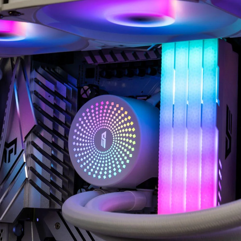 Darkflash Radiant DC-120 ARGB All-In-One 120MM Liquid CPU Cooler (White, Pink) - Image 9