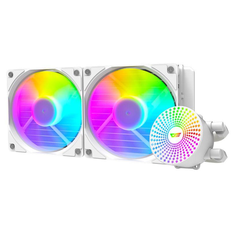 Darkflash Radiant DC-240 ARGB All-In-One 240MM Liquid CPU Cooler (White) - Image 2