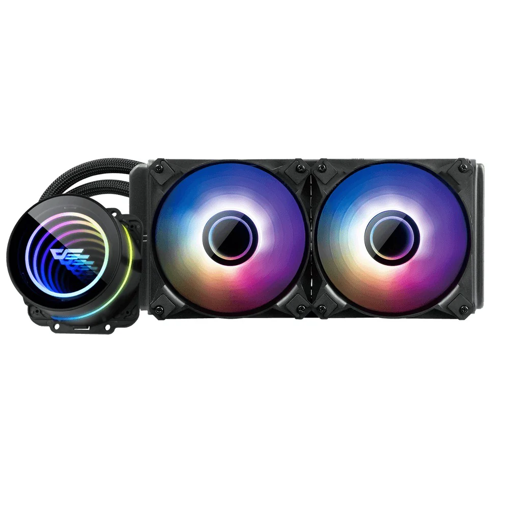 Darkflash Twister DX-240 ARGB All-In-One 240MM Liquid CPU Cooler (Black, White) - Image 4