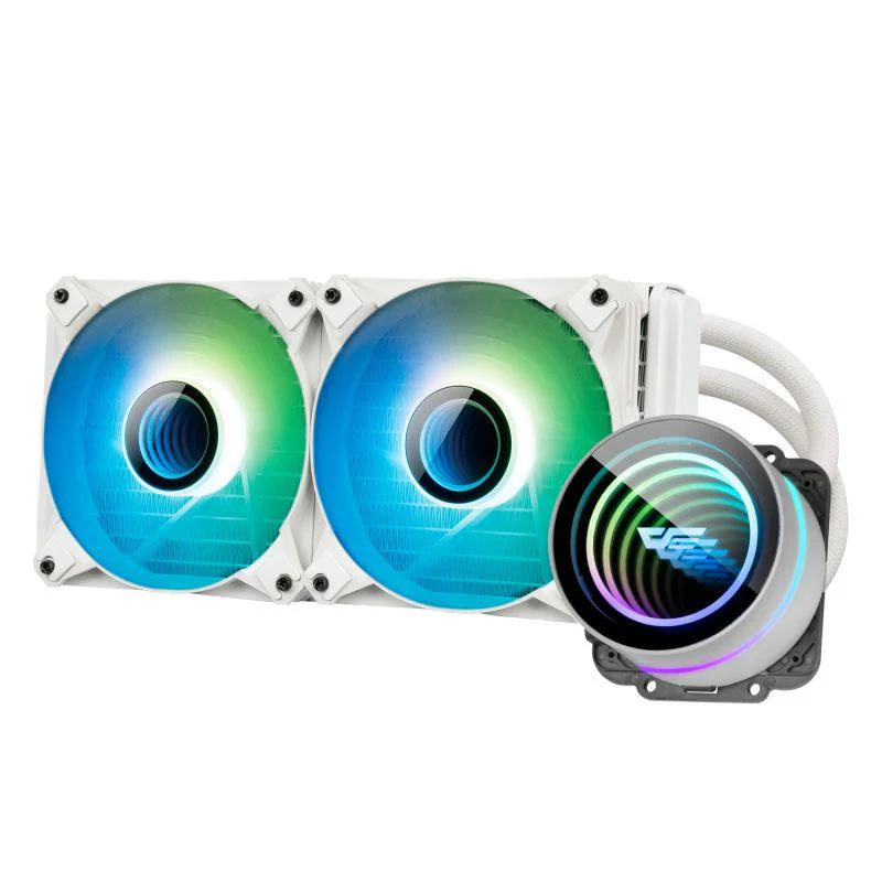 Darkflash Twister DX-240 V2.6 All-In-One 240MM Liquid CPU Cooler (White) - Image 2