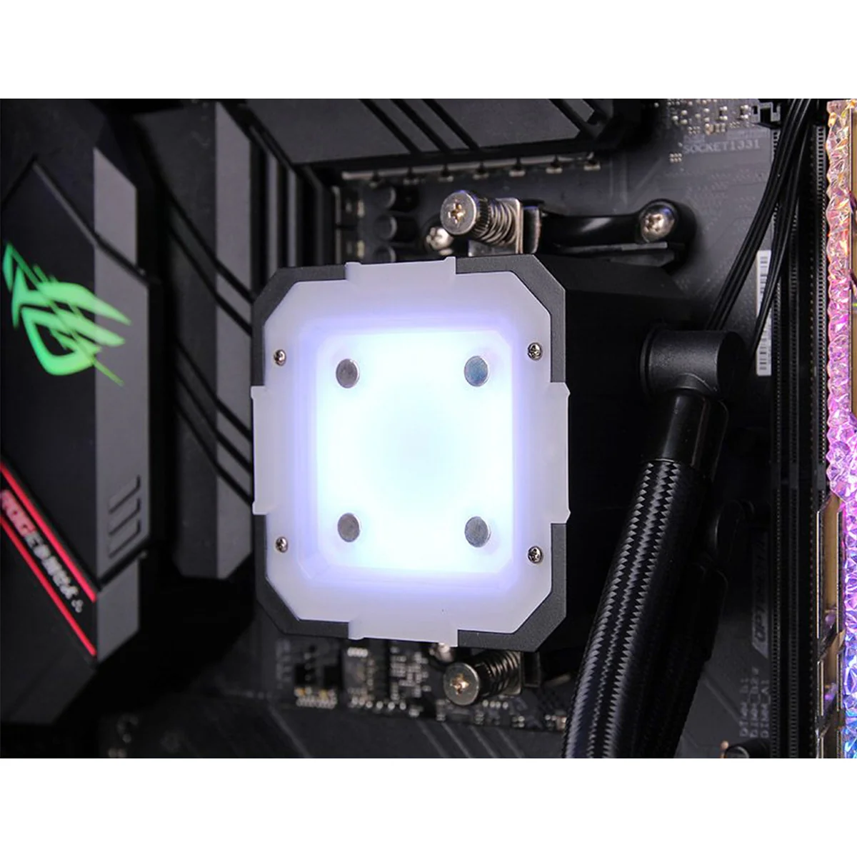 DarkFlash Wave DV240S ARGB AIO 240mm Liquid CPU Cooler (White) - Image 11