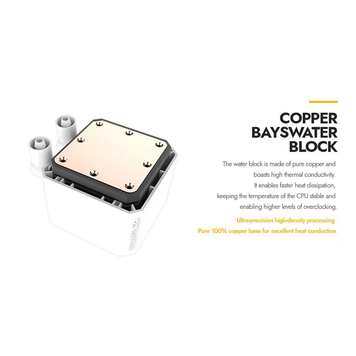 DarkFlash Wave DV240S ARGB AIO 240mm Liquid CPU Cooler (White) - Image 6