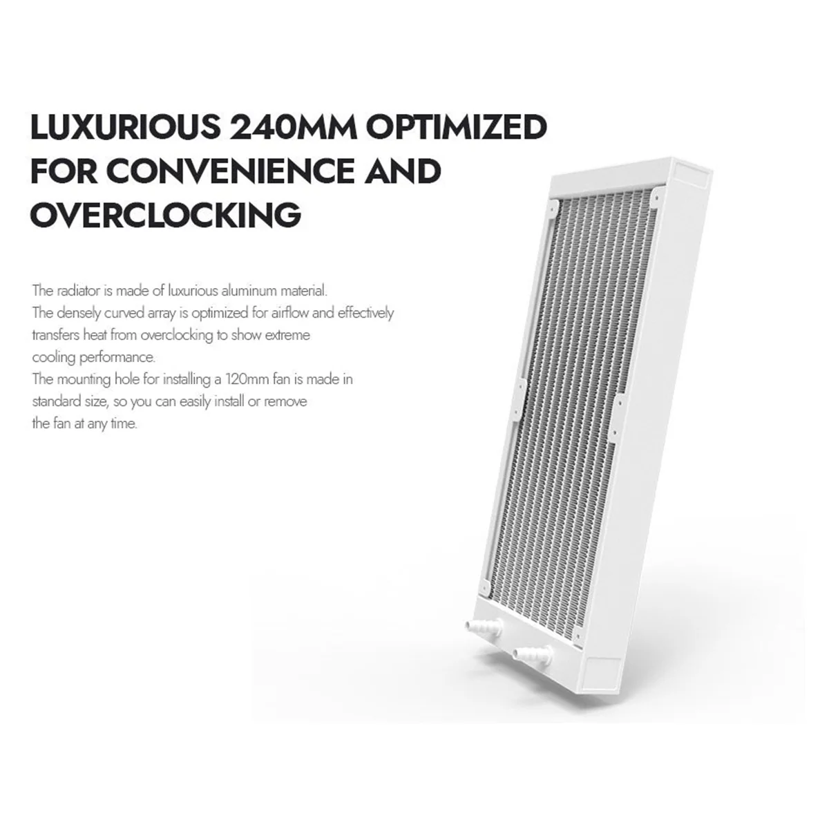 DarkFlash Wave DV240S ARGB AIO 240mm Liquid CPU Cooler (White) - Image 8
