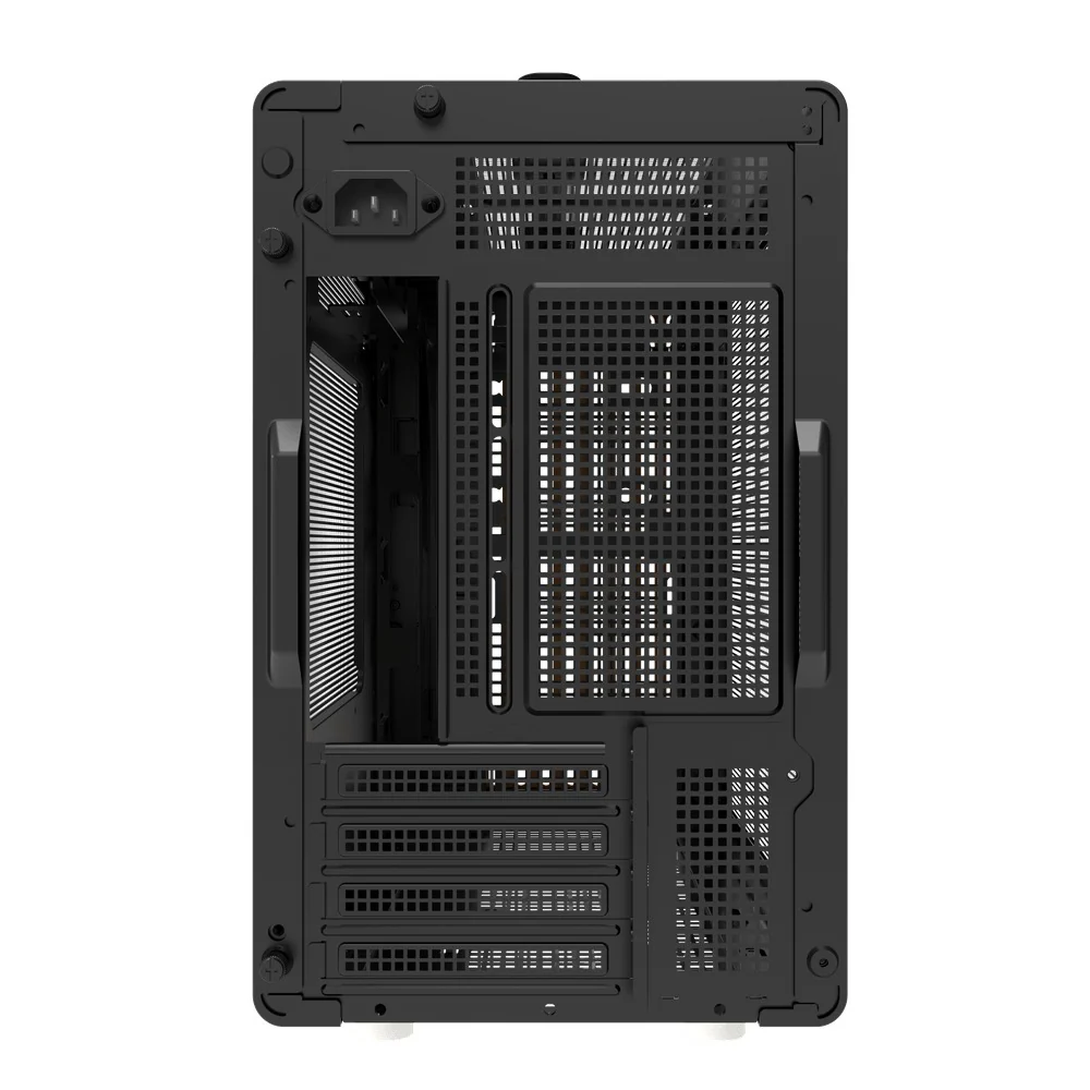 DarkFlash WD200 Wood Edition M-ATX PC Case (Black, White) - Image 6