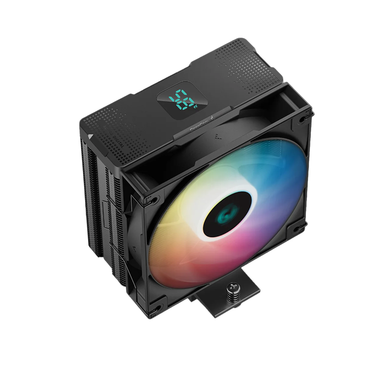 Deepcool AG400 Digital ARGB Single Tower CPU Cooler With A Temperature Display (Black, White) (R-AG400-BKADMN-G-1, R-AG400-WHADMN-G-1) - Image 4