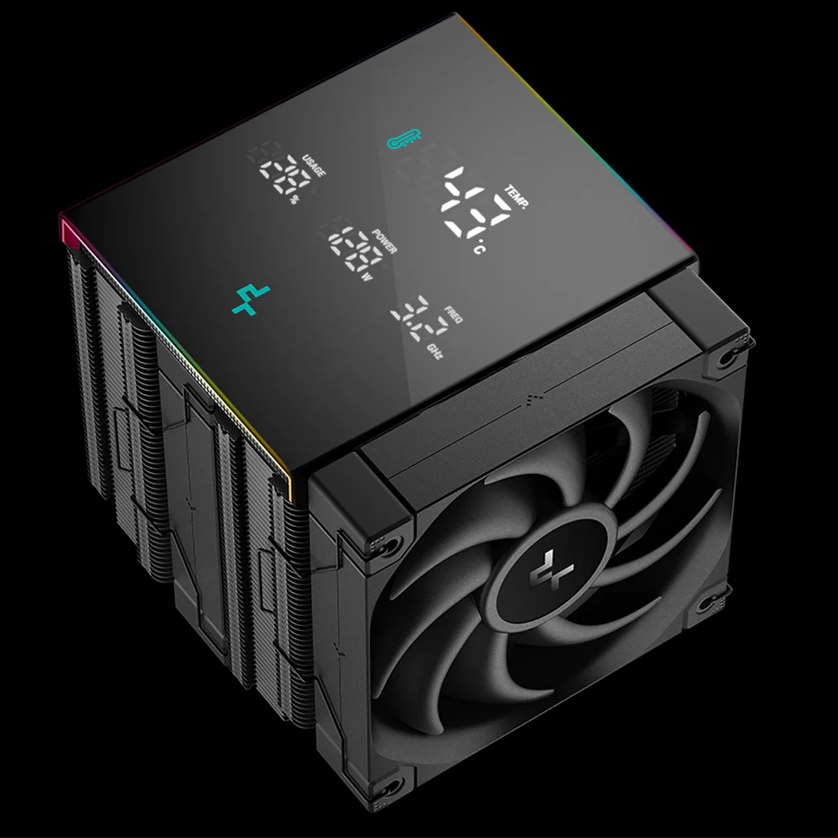 Deepcool AK620 Digital Pro Performance CPU Cooler With A Multi-line Display (Black) (R-AK620-BKAPMN-G) - Image 4
