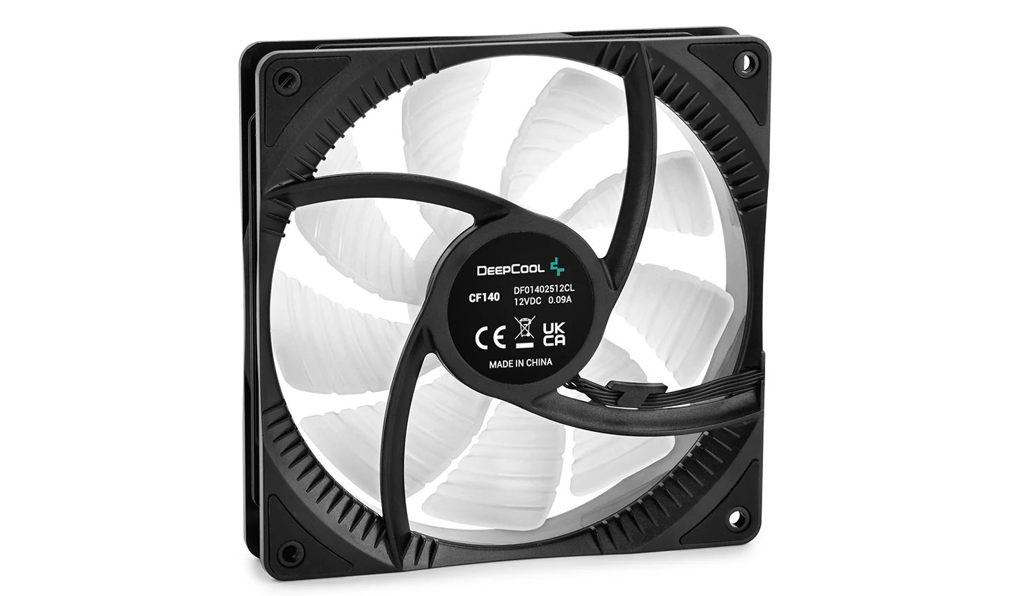 Deepcool CF140 2-in-1 Motherboard Controlled 140MM Addressable RGB LED Case Fan (DP-FA-RGB-CF140-2) - Image 5