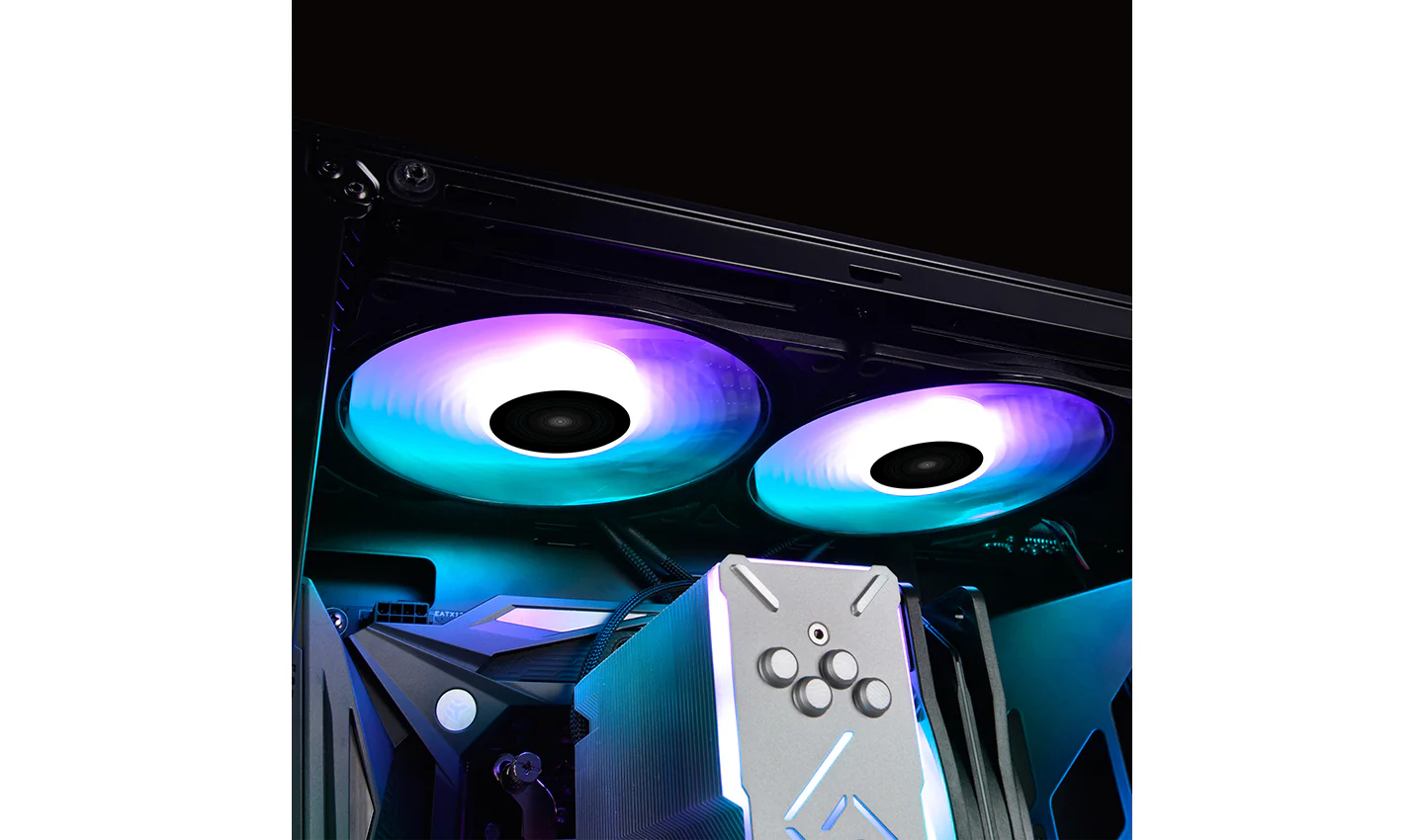Deepcool CF140 2-in-1 Motherboard Controlled 140MM Addressable RGB LED Case Fan (DP-FA-RGB-CF140-2) - Image 8