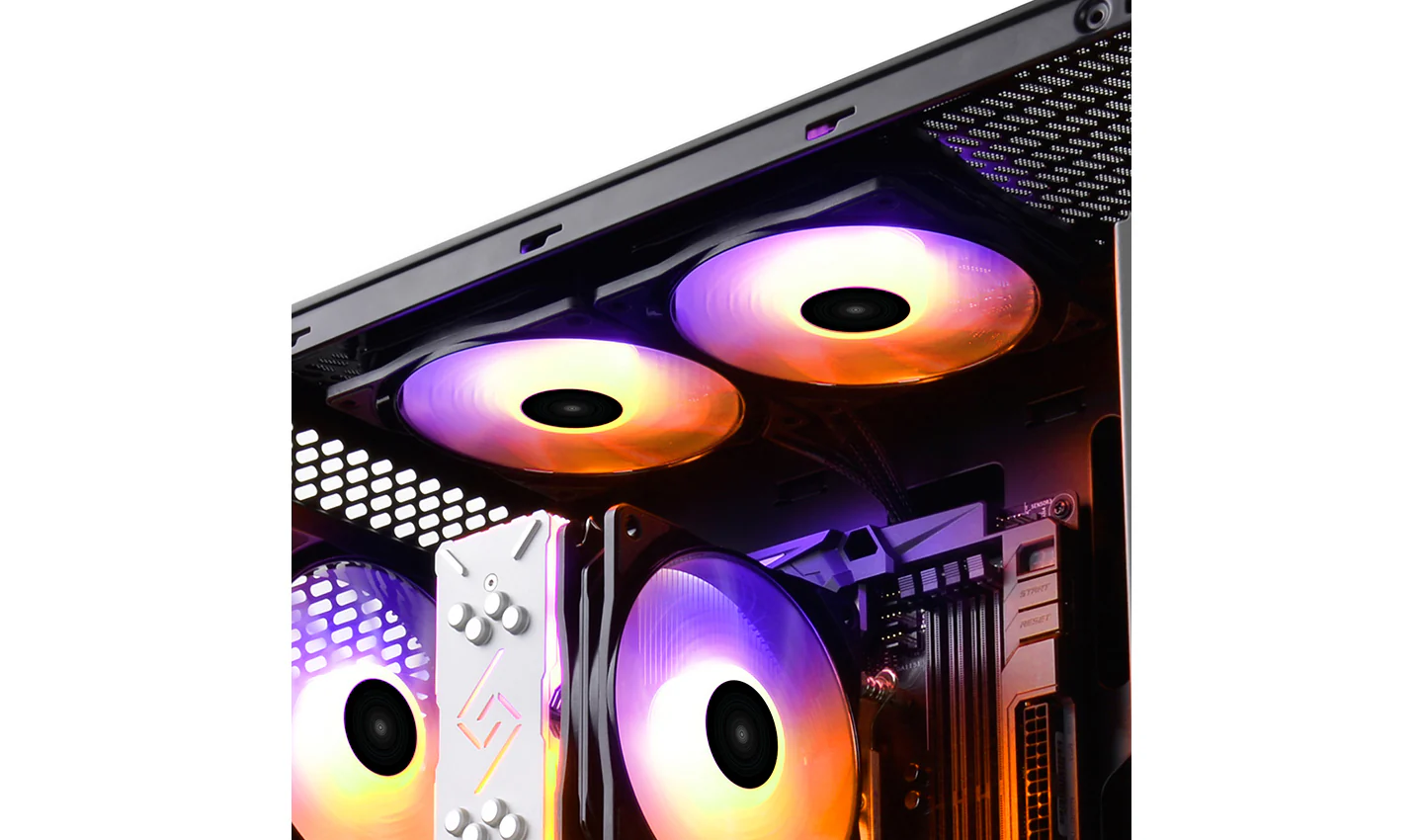 Deepcool CF140 2-in-1 Motherboard Controlled 140MM Addressable RGB LED Case Fan (DP-FA-RGB-CF140-2) - Image 9