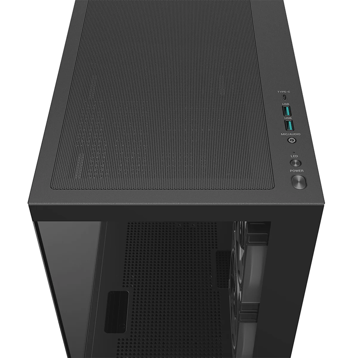 DeepCool CG380 3F Panoramic Dual Tempered Glass MATX Case (Black, White) - Image 5