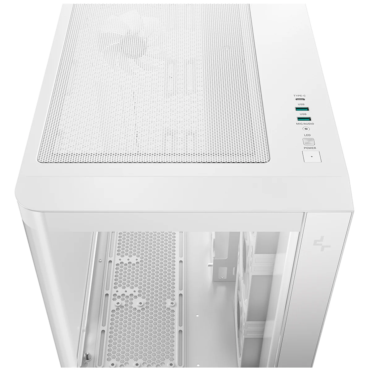 DeepCool CG530U 4F Panoramic Curved Glass Dual Chamber ATX PC Case (Black, White) - Image 13